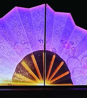 Quạt Trầm Hương kết hợp máy chiếu