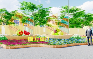 NGHỆ THUẬT XUÂN - DỊCH VỤ THIẾT KẾ THI CÔNG ĐƯỜNG HOA TẾT ĐỘC ĐÁO