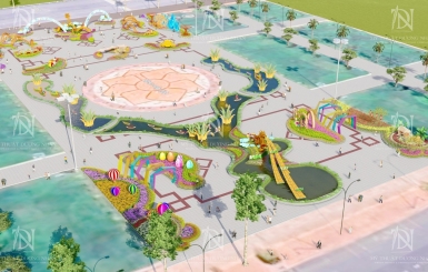 Dịch vụ trang trí đường hoa tết chuyên nghiệp của Dương Nhân