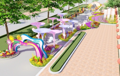 Chọn đơn vị thi công đường hoa tại TPHCM - Mỹ Thuật Dương Nhân