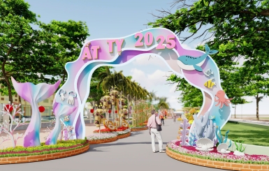 Đơn vị thi công đường hoa tết 2025 chuyên nghiệp, giá ưu đãi