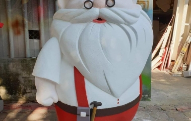 BÍ MẬT TRANG TRÍ NOEL: MÔ HÌNH ÔNG GIÀ NOEL BẰNG MÚT XỐP TINH TẾ