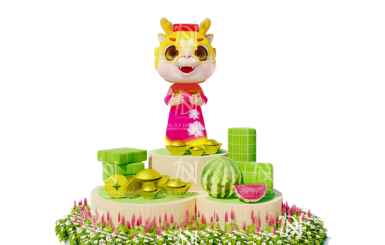 Những Mẫu Mô Hình Trang Trí Tết Đẹp Được Yêu Thích Nhất 2024