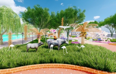 Dịch vụ thi công cảnh quan đường hoa chuyên nghiệp