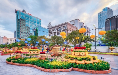 Thời gian bắt đầu thi công đường hoa tết 2025 hợp lý