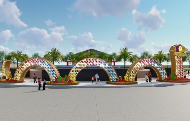 Trang trí đường hoa Tết với dịch vụ trọn gói, chuyên nghiệp