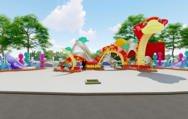 Mỹ Thuật Dương Nhân – Chuyên trang trí thi công đường hoa xuân