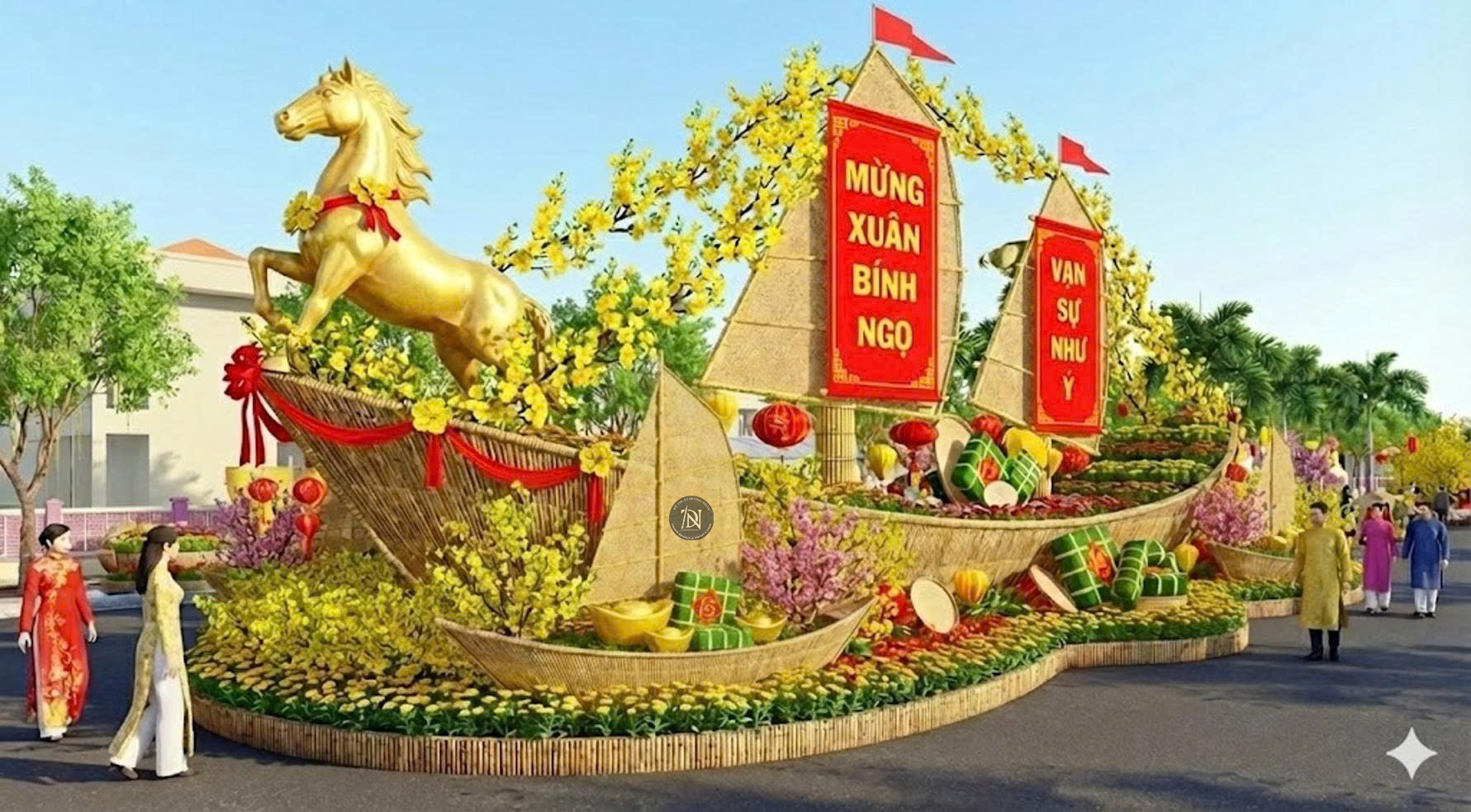 Đường hoa tết Bính ngọ 2026