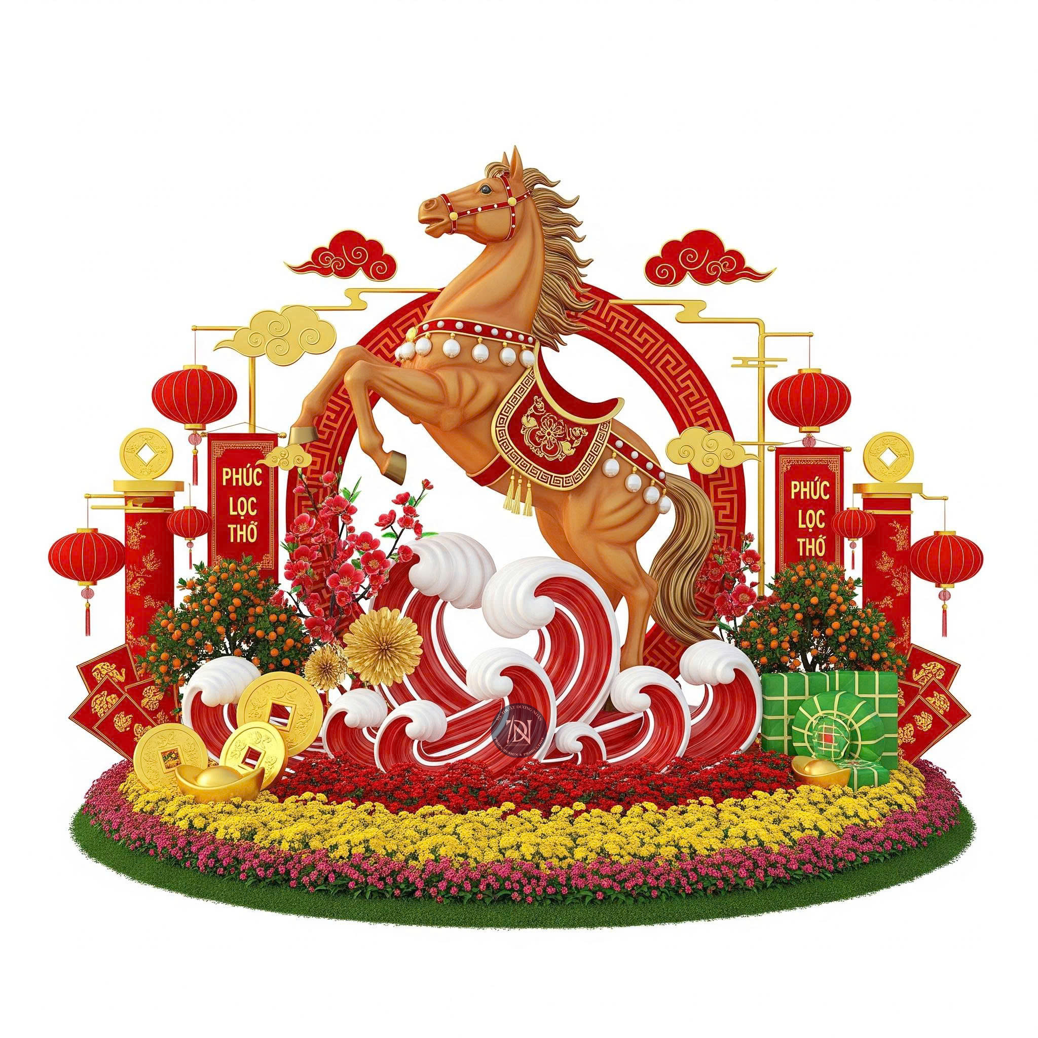 mô hình tượng ngựa trang trí