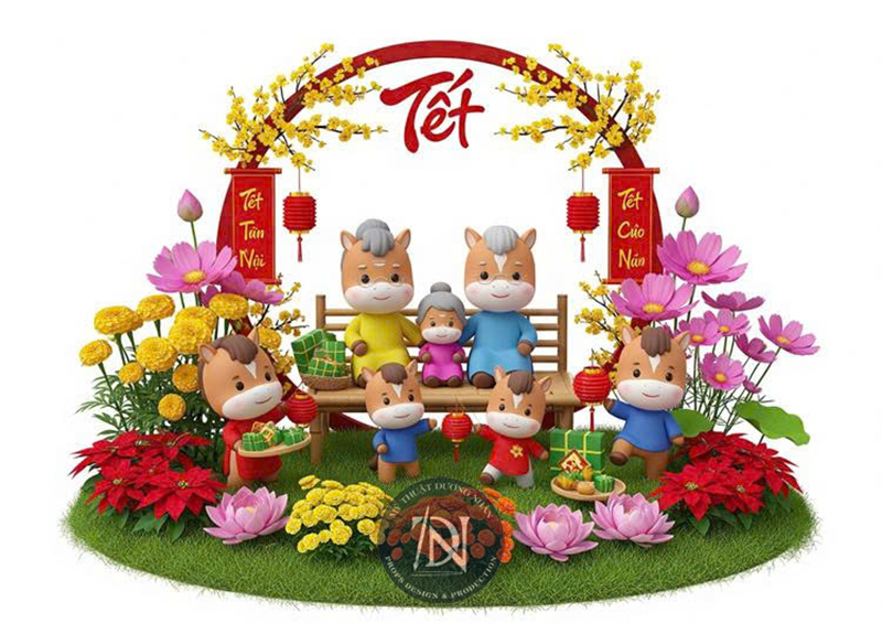 mô hình tượng ngựa trang trí