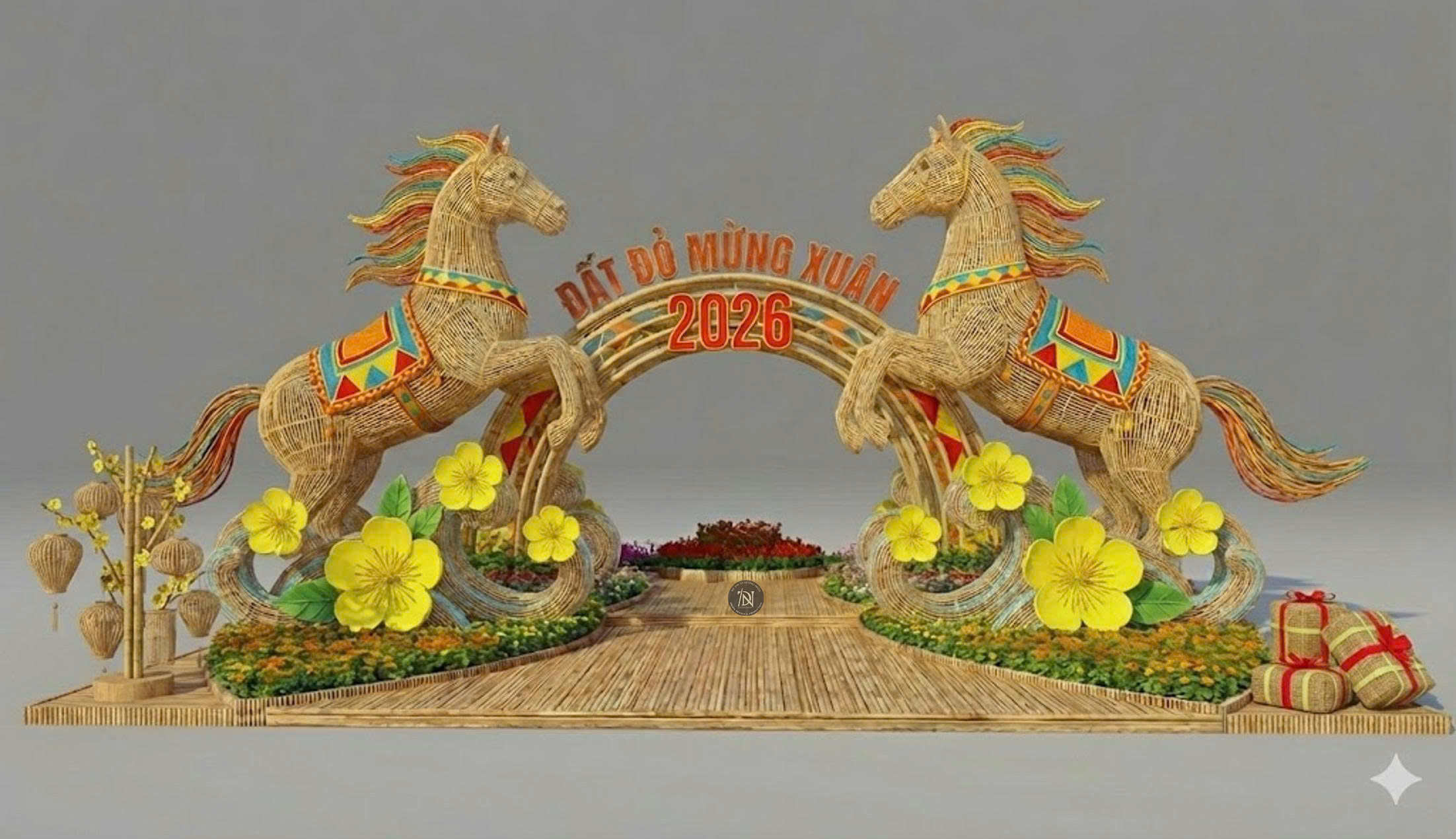 mô hình tượng ngựa trang trí