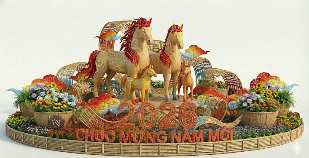 mô hình tượng ngựa trang trí