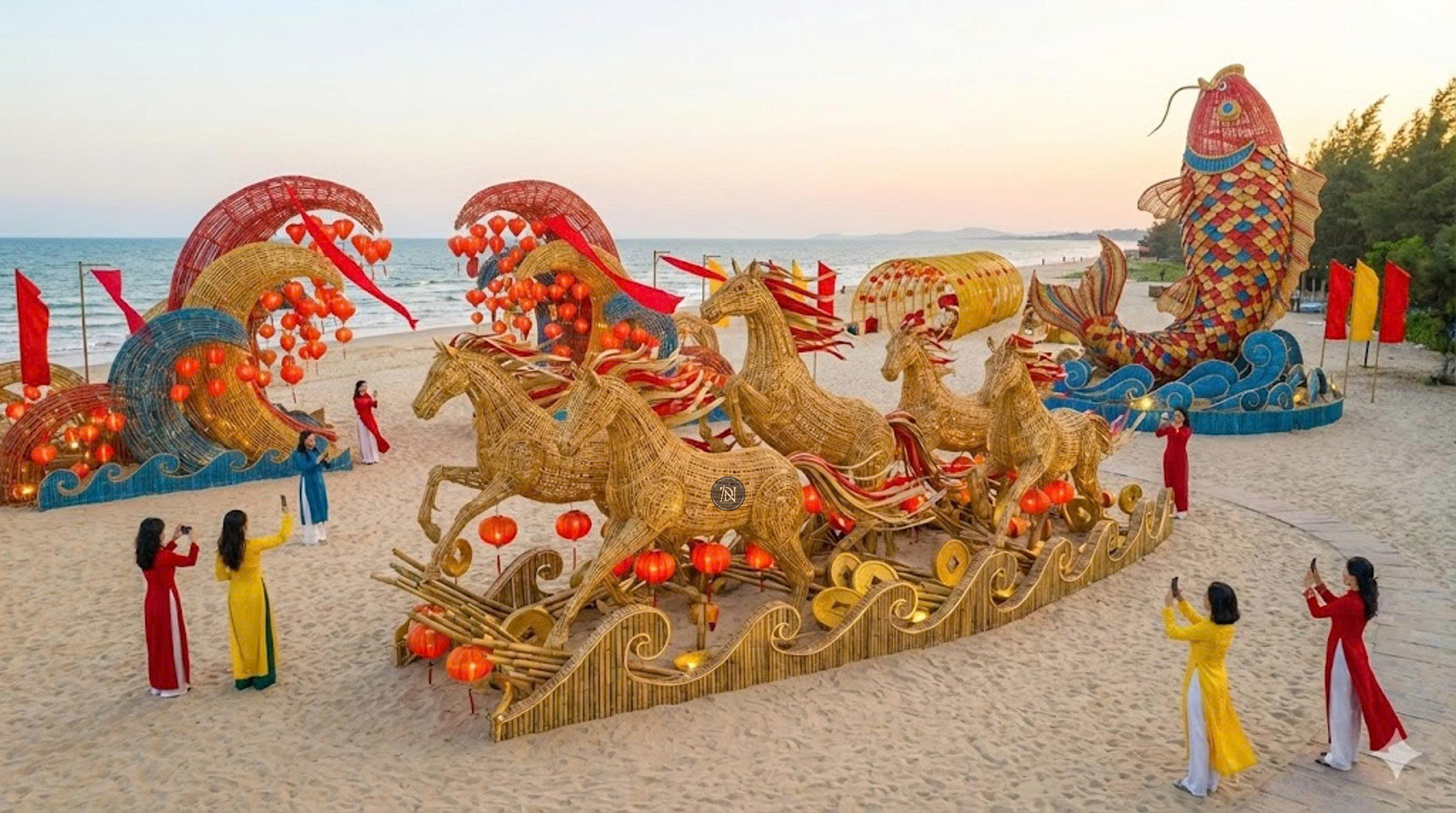 Thiết kế thi công đường hoa tết 2026